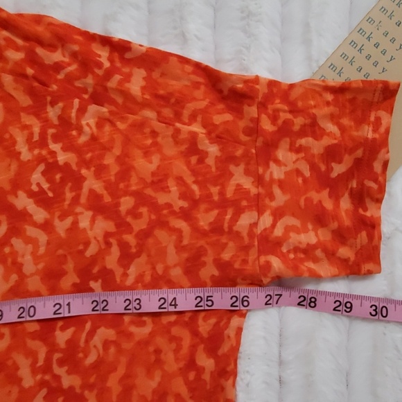 MICHAEL Michael Kors Orange yellow abstract print Boxy loose fit Medium - Picture 3 of 7